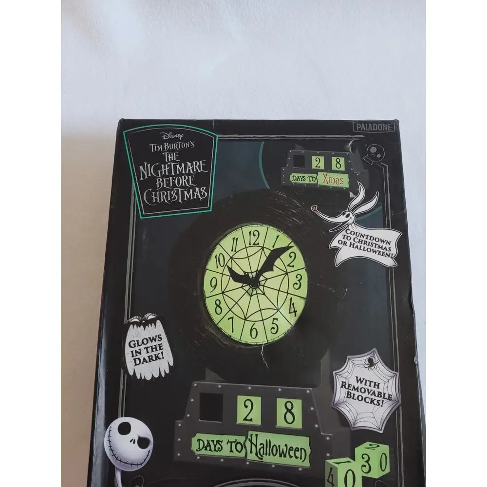 The Nightmare Before Christmas Countdown Alarm Clock - Glows In The Dark
